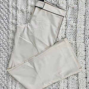 Cream w Black Trim The Limited Tierney Fit Pants